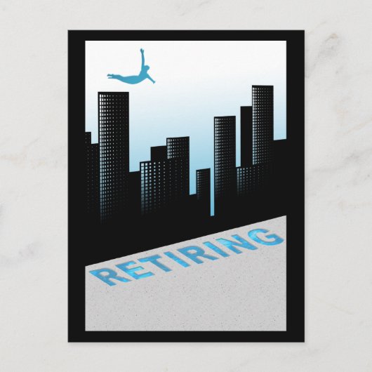 退職へのダイビング ポストカード (正面)