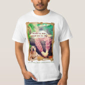 退職または作業通知おもしろい Tシャツ (正面)