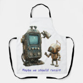 退職までの時間 エプロン (正面)