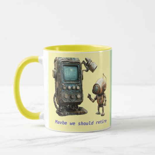 退職までの時間 マグカップ (左)