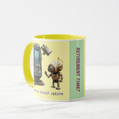 退職までの時間 マグカップ (正面左)