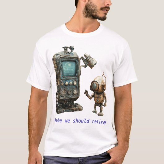 退職までの時間 Tシャツ (正面)