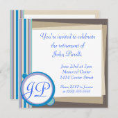 退職を祝って下さい 招待状 (正面/裏面)