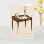 退職エレガントおめでとう カード (黄色い花)