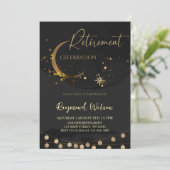 退職エレガントお祝いパーティー 招待状 (スタンド正面)