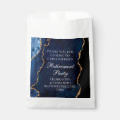 退職エレガントパーティーネイビーブルー金ゴールド瑪瑙 フェイバーバッグ (正面)