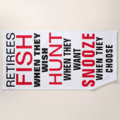 退職オプション ビーチタオル (正面)