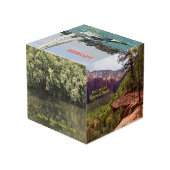 退職カスタム写真キューブ フォトキューブ (裏面アングル)