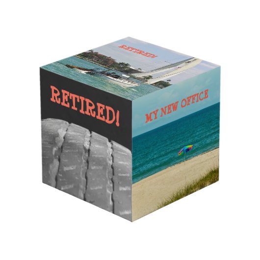 退職カスタム写真キューブ フォトキューブ (正面アングル)