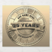 退職カスタム者 ビールラベル (シングルラベル)