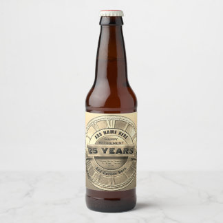 退職カスタム者 ビールラベル