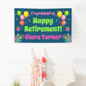 退職カラフル 横断幕 (インサイチュ)