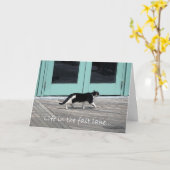 退職カード カード (黄色い花)