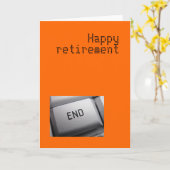 退職カード カード (黄色い花)