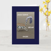 退職カード カード (黄色い花)