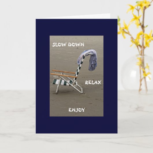 退職カード カード (黄色い花)