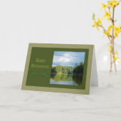 退職カード カード (黄色い花)