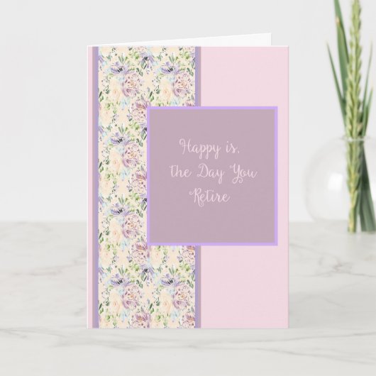 退職カード(フローラデザイン) カード (正面)