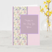 退職カード(フローラデザイン) カード (黄色い花)