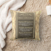 退職ギフトカスタムヴィンテージ記号 クッション (ブランケット)