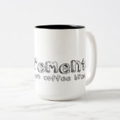 退職ギフトコーヒーブレーク退職引用文マグカップ ツートーンマグカップ (正面右)