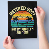 退職ギフトヴィンテージ退職した2021 チラシ (手)