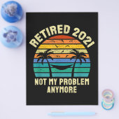 退職ギフトヴィンテージ退職した2021 チラシ (シングル)