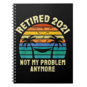 退職ギフトヴィンテージ退職した2021 ノートブック (正面)