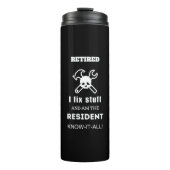 退職ギフト男性おもしろいパパおじいちゃん夫 タンブラー (正面)