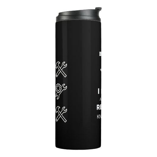 退職ギフト男性おもしろいパパおじいちゃん夫 タンブラー (回転左)