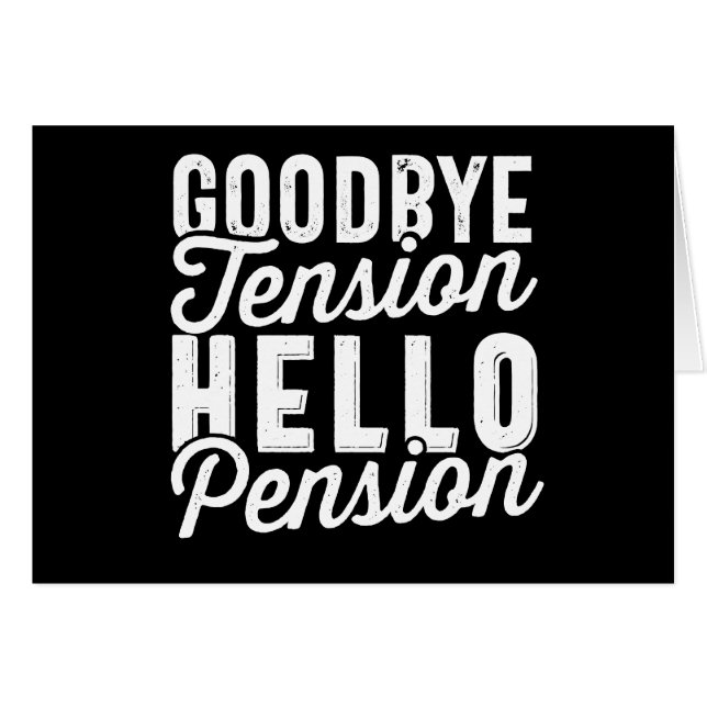 退職ギフト、さよならテンションHello Pension (正面横)