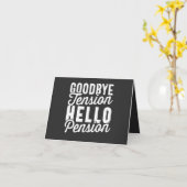 退職ギフト、さよならテンションHello Pension カード (黄色い花)