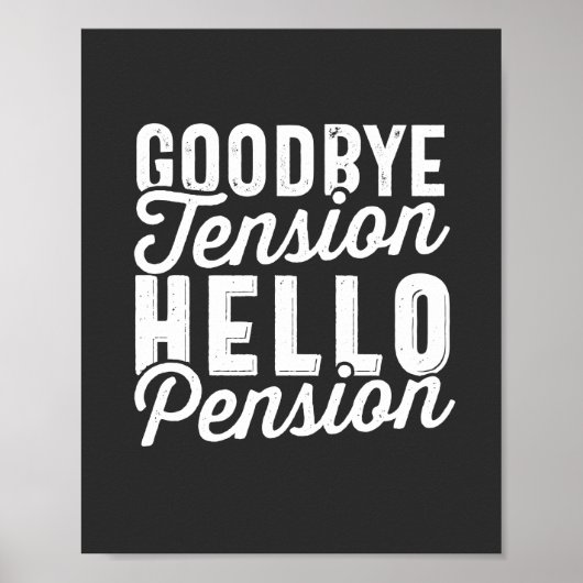 退職ギフト、さよならテンションHello Pension ポスター (正面)