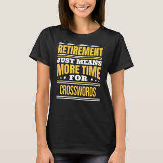 退職クロスワードゲームのことわざ 退職 Tシャツ