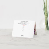 退職グリーティングカードが欲しいものはワインで済む カード (裏面)