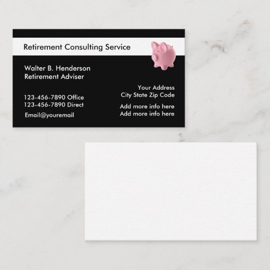 退職サービス 名刺 (正面/裏面)