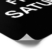 退職スケジュールカレンダーオフィスユーモア同僚 ポスター (角)