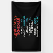 退職スケジュールカレンダーオフィスユーモア同僚 横断幕 (縦)