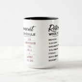 退職スケジュール….. マグカップ (中央)