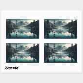 退職ステッカー 長方形シール (シート)