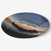 退職テーマ-パーティー ペーパープレート (アングル)