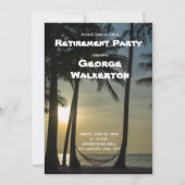 退職テーマ-パーティー 招待状 (正面)