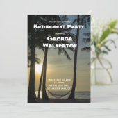 退職テーマ-パーティー 招待状 (スタンド正面)