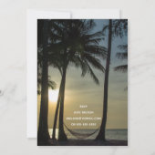 退職テーマ-パーティー 招待状 (裏面)