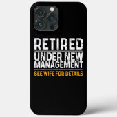 退職デザインおもしろい男性パパ退職パーティー Case-Mate iPhoneケース (裏面)