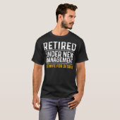 退職デザインおもしろい男性パパ退職パーティー Tシャツ (正面フル)