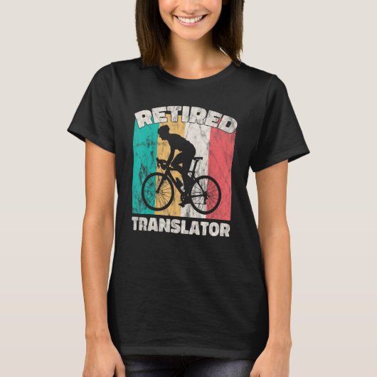 退職トランスレー退職したタ Tシャツ (正面)
