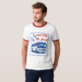 退職バス運転手Tシャツ - 退職祝い Tシャツ (正面フル)