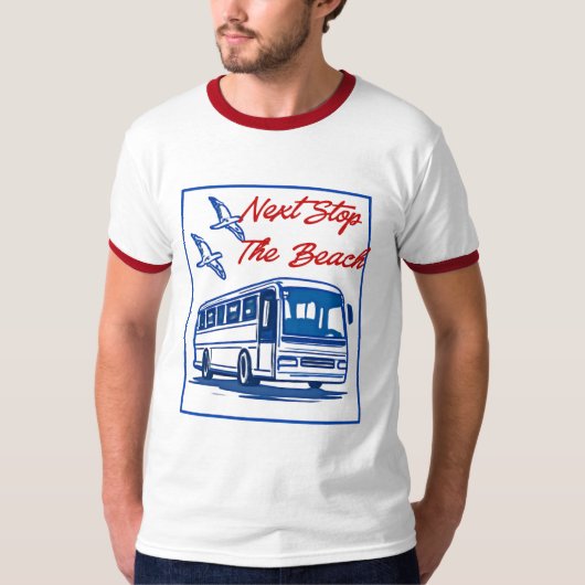 退職バス運転手Tシャツ - 退職祝い Tシャツ (正面)