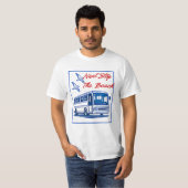 退職バス運転手Tシャツ - 退職祝い Tシャツ (正面フル)
